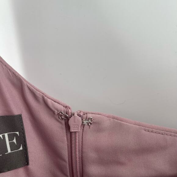 VERA WANG WHITE Gown Dress Size 10 One Shoulder Quartz Formal Wedding Bridesmaid - Picture 5 of 16